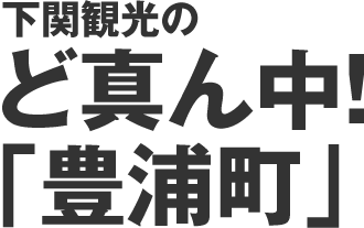 下関観光のど真ん中！「豊浦町」