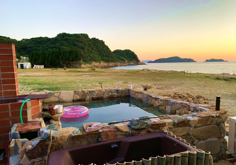 豊浦町観光協会 鳴き砂ビーチ うしろはま 川棚温泉 瓦そば 青龍 毛利侯 山頭火 コルトーが愛した豊浦町